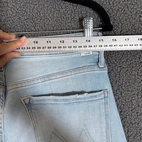 Mother The Undercover Cargo Sneak Wide Leg Jeans - Women's Size 30 - Blue - Picture 9 of 11